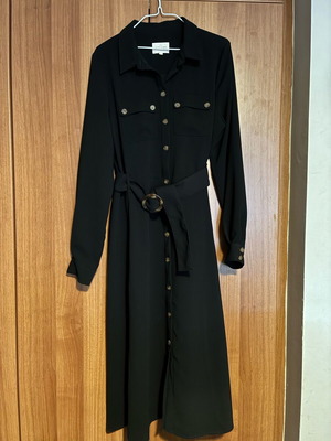 Sezane Tea Dress Καινούργιο Μαύρο Μέγεθος 40