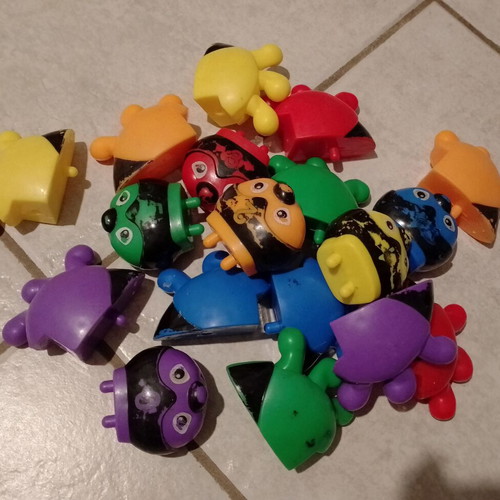 Board games Batrachomahies and Ladybugs used, educational set