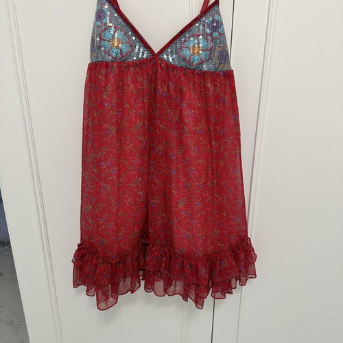 Denny Rose mini dress like new, fuchsia watermelon color, size S