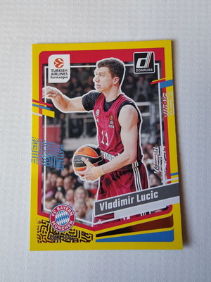 Карта Vladimir Lucic 2023-24 Panini-Donruss Euroleague Basketball Yellow Flood нова