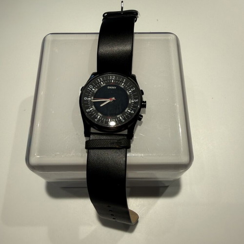 DKNY men's watch black with hands used
