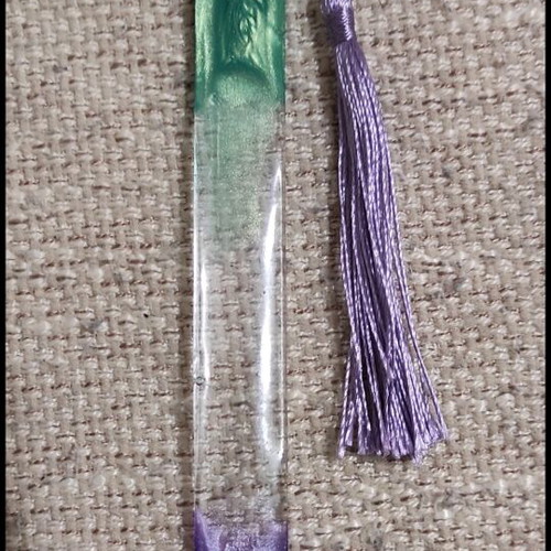 Handmade bookmark with resin and colorful tassel new