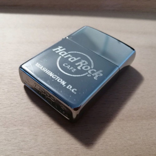 Zippo lighter used from Hard Rock Cafe Washington D.C. collection