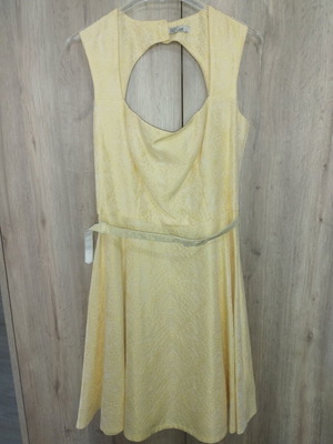 Bill Cost sleeveless women's dress like new, yellow, size L