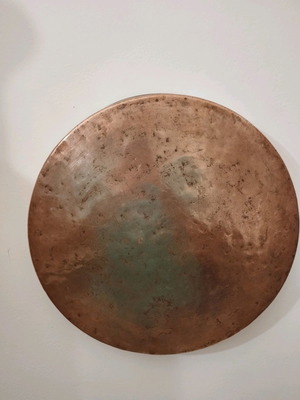Χάλκινο ταψί μεταχειρισμένο, 1940, διάμετρος 43 cm