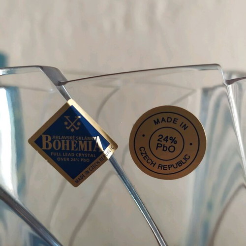 Bohemia Crystal Vase new, height 30cm