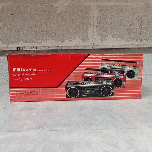 International Boombox radio cassette player 1980s new in box