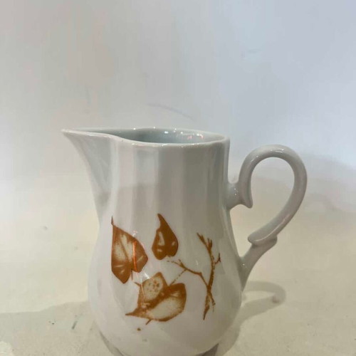 Vintage porcelain milk jug used, made in Bulgaria 10x10.5