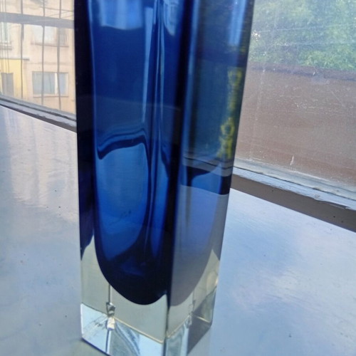 Murano vase 17.5 cm used with minor chips