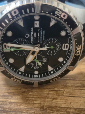 Certina DS Action Automatic Chronograph men's watch like new, black