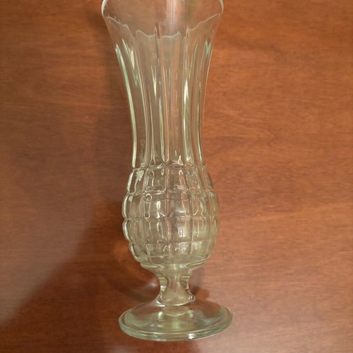 Vintage crystal vases like new, set of 2, height 17cm