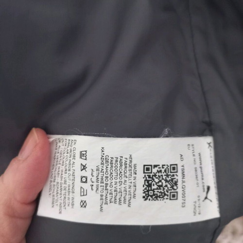 Puma kids jacket used, black, size 140 cm