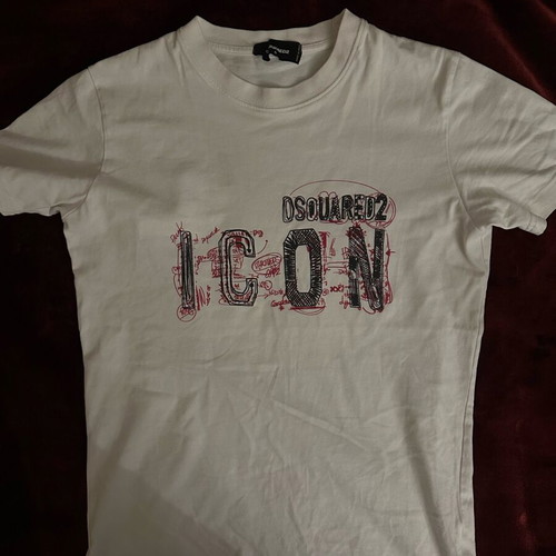 Dsquared2 Icon T-shirt used, white, size S