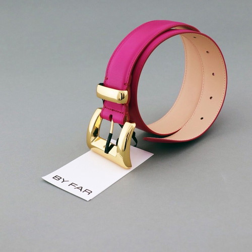 By Far women's belt new with tag, natural leather pink