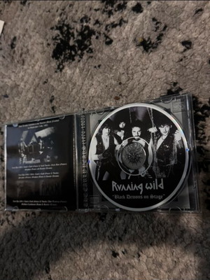 Running Wild Black Demons On Stage CD like new, heavy speed metal