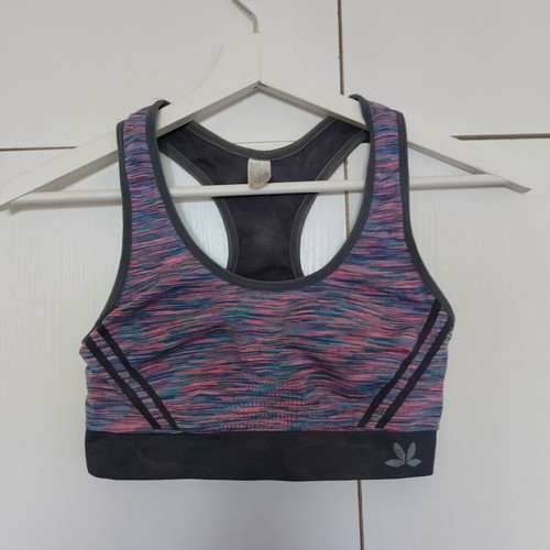 Sports bra used in Small Medium size pink multicolor