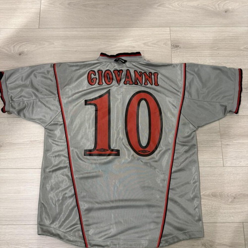 Olympiacos Giovanni #10 Jersey 2001-02 vintage, used, Umbro Siemens