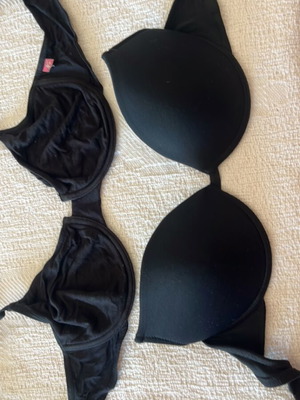 Bras used, pack with Sloggi, Nike, strapless and cross styles, size 75B