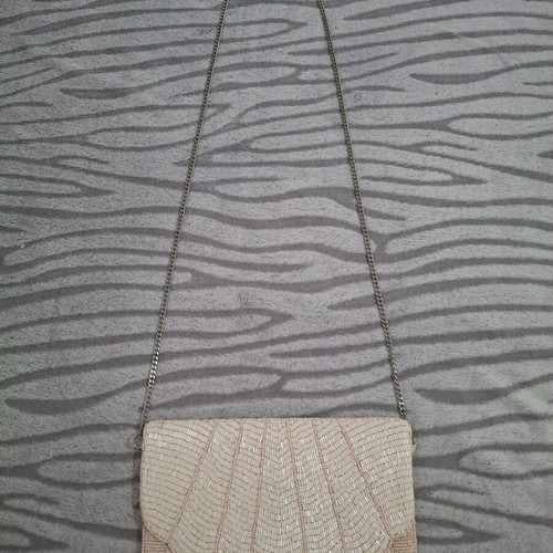 Evening clutch bag, beige