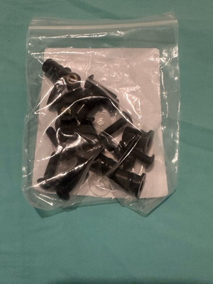 Motorcycle windscreen screws black new