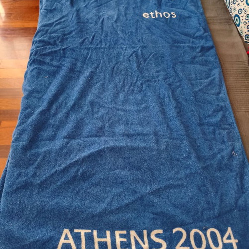 Adidas Athens 2004 Commemorative Beach Towel like new