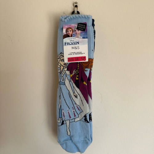 Frozen girls socks 3 pack new, size 31-36