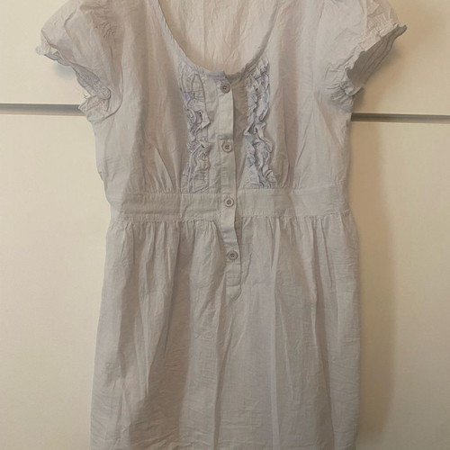 Blouse shirt used, size S, blue