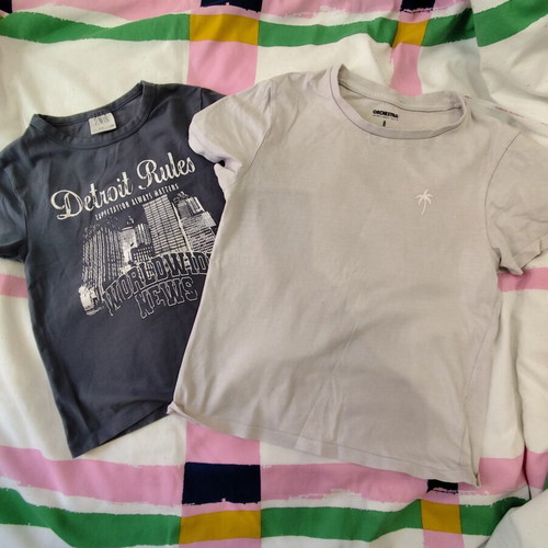 Zara t-shirts set of two, like new, size 8-9 years, grey