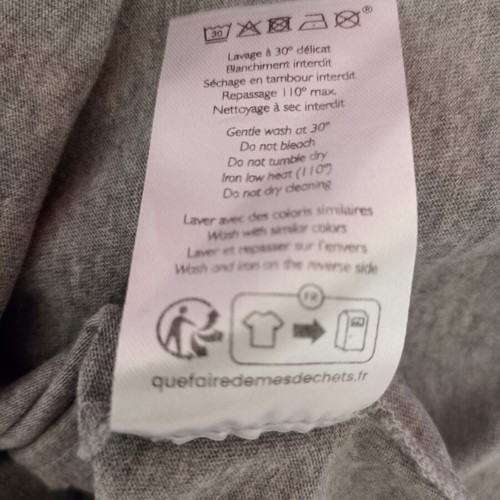 Sezane women's t-shirt like new, gray, size XS