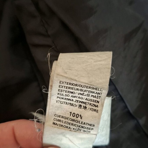Leather bomber used, Zara, black, size S