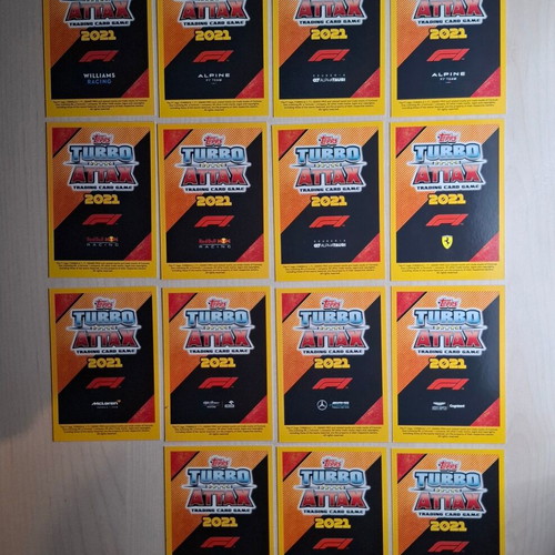 Topps F1 Turbo Attax 2021 Home Comforts Complete Set HC 1 - HC 15 new