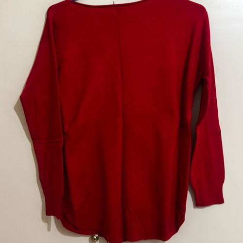 Women's blouse with Amore logo medium size like new, red