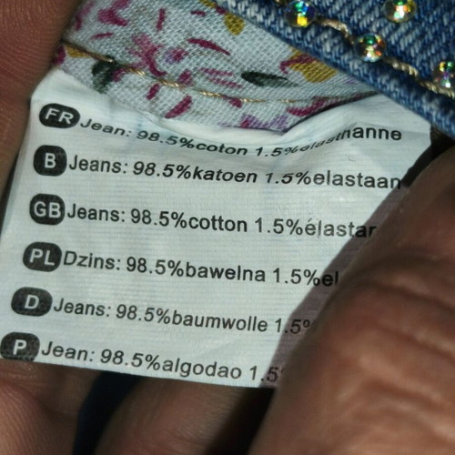 Y2K Glam Distressed Skinny Jean like new, blue with strass