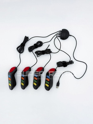 Sony Buzz Wired 4 Controllers for PS2 and PS3 used