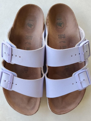 Birkenstock Arizona Vegan Birko-Flor Nubuck Σανδάλια Lavender Fog Ν.39 Σαν Καινούργιο