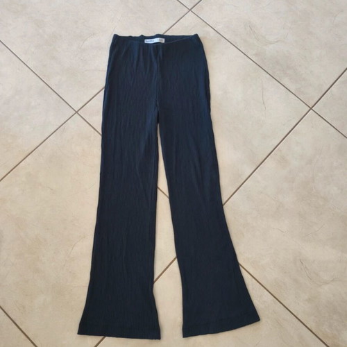 Bershka fabric pants like new, dark blue, size S