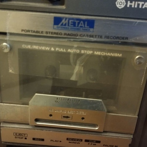 Hitachi TRK-9140 boombox used, vintage 1980s model