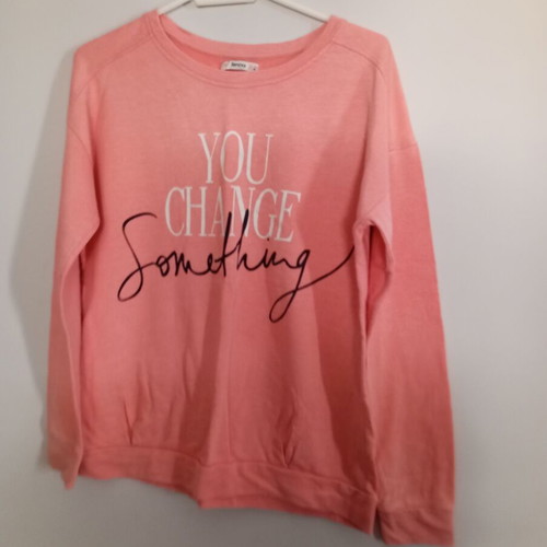 Women's pink lightweight sweatshirt