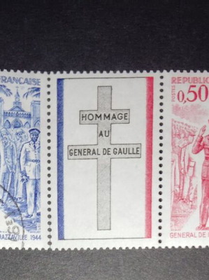 France 1971 De Gaulle stamp set new
