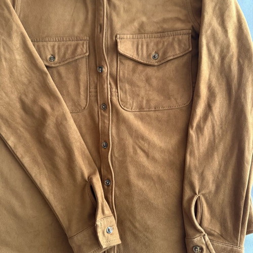 Stradivarius brown suede shirt-jacket like new
