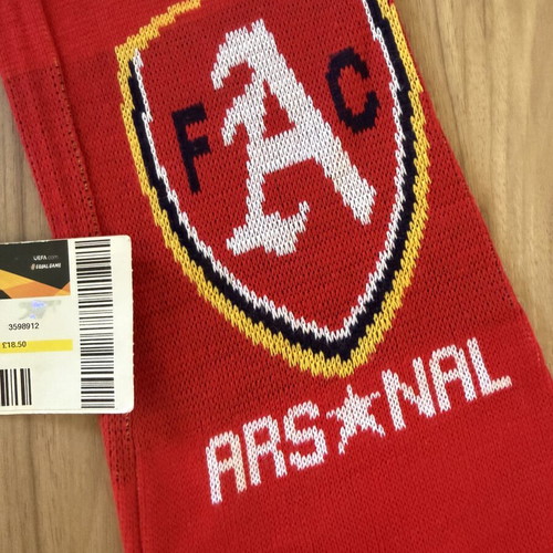 Arsenal Olympiacos 2019/20 Europa League Scarf with Authentic Ticket like new