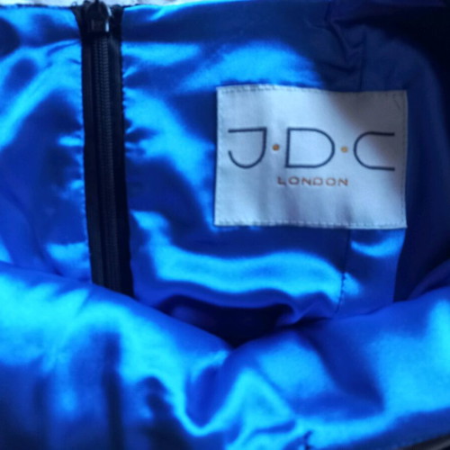JDC London dress like new, slim fit, black and blue, size L