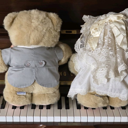 Forever Friends teddy bears used, pair 35 cm, Andrew Brownsword