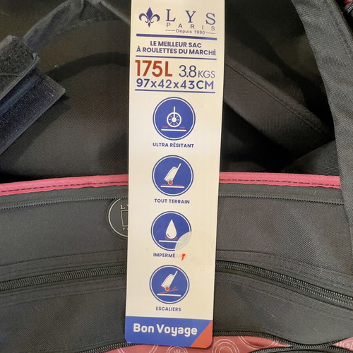 Travel sack XXL like new, black with wheels