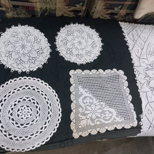 Antique Collection Handmade Embroideries, Cutwork and Knits like new, 200 pieces
