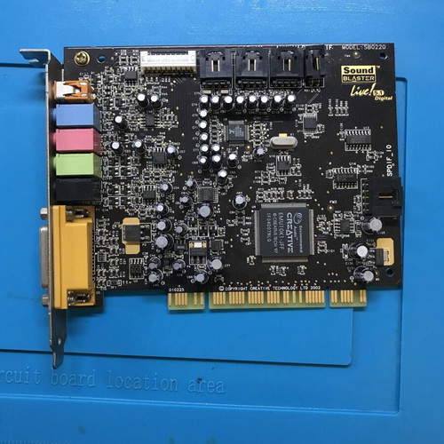 Creative Sound Blaster Live! 5.1 Digital (SB0220) sound card used