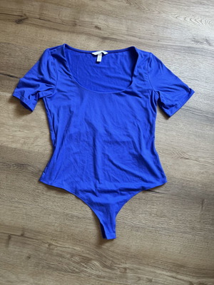 H&M bodysuit new, blue, size M