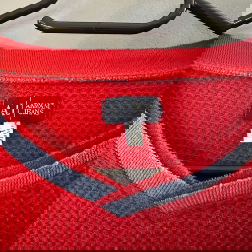 Armani Jeans Vintage мъжка червена блуза употребявана