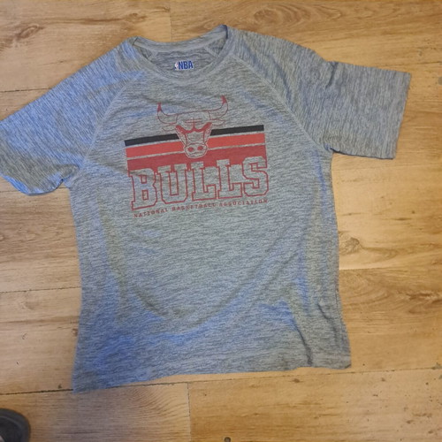 NBA Bulls men's t-shirt, gray, size L
