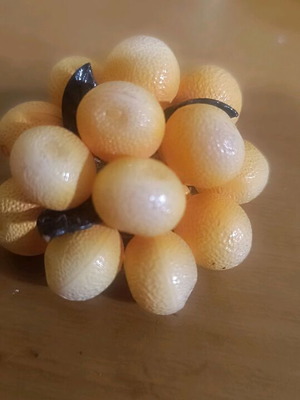 Vintage grape brooch like new, handmade retro accessory